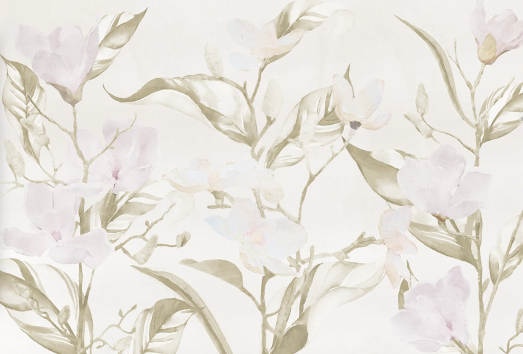 "Pink Magnolia" Oversized Wall Mural