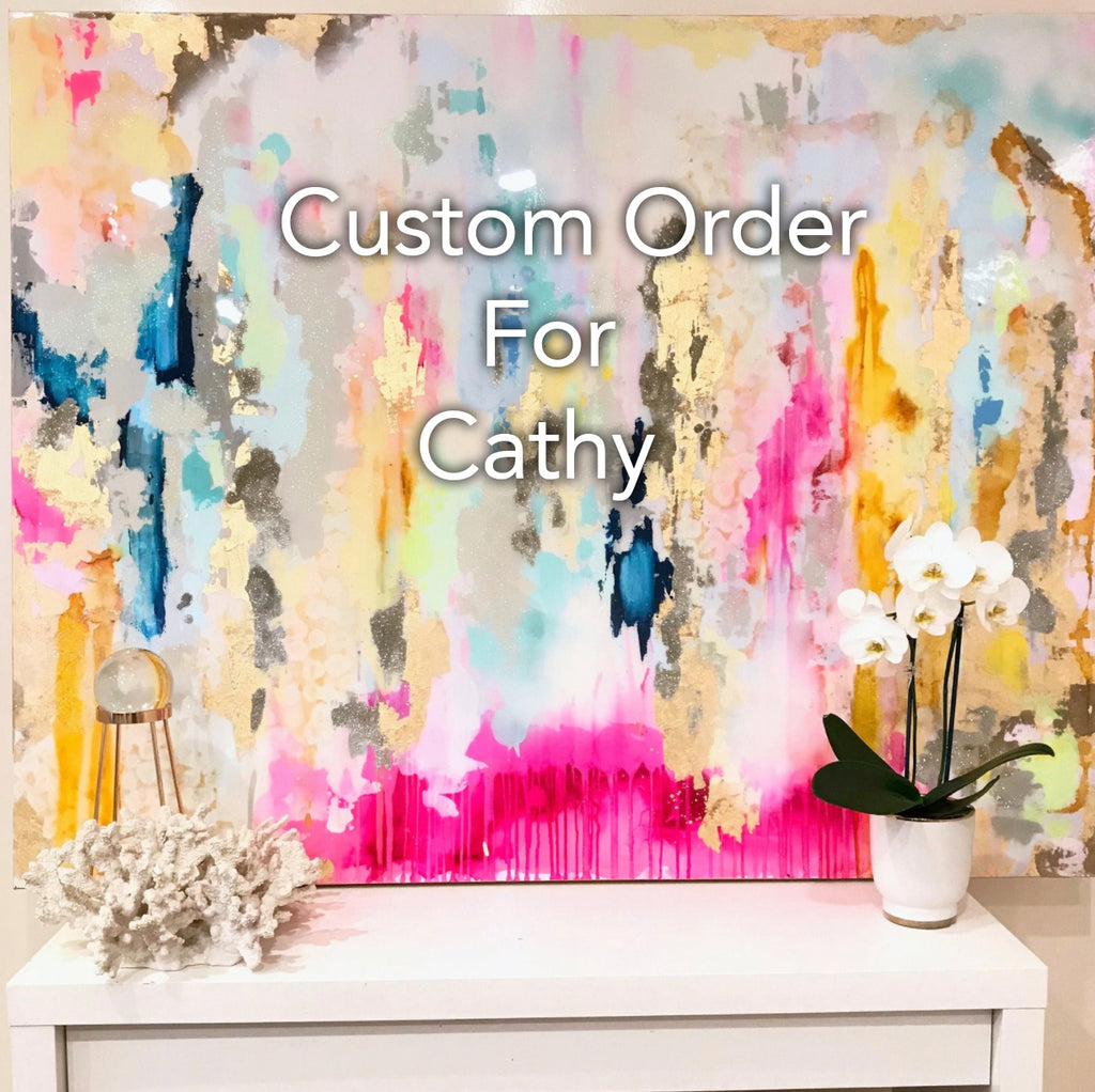 Custom Order for Cathy 48" x 60" featuring angel wings and crown