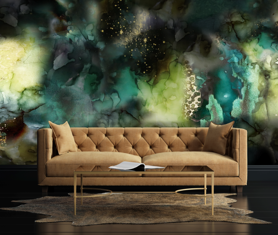 "Dark and Stormy" Oversized Wall Mural