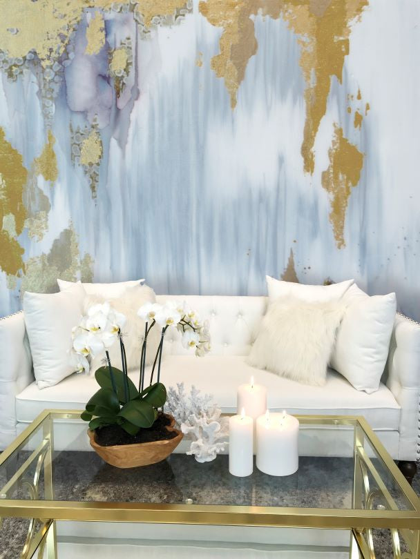 "Gold Oyster" Oversize Wall Mural