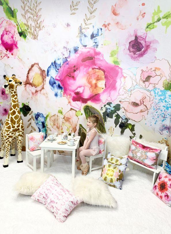 "Tea Party" Oversized Wall Mural